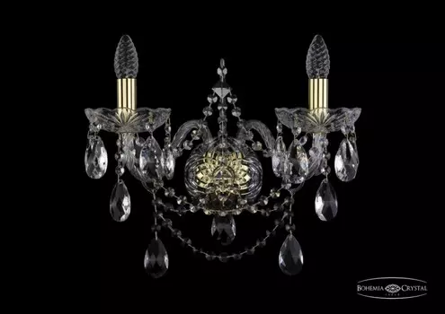 1411B/2/195/XL/G Бра Bohemia Ivele Crystal