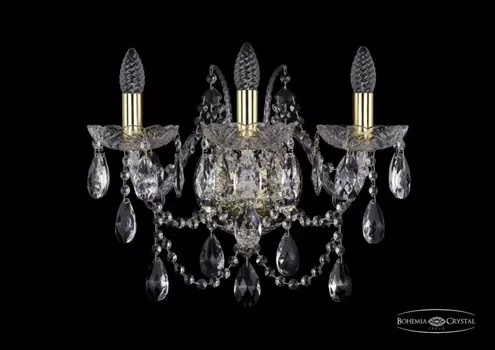 1411B/3/160/XL/G Бра Bohemia Ivele Crystal