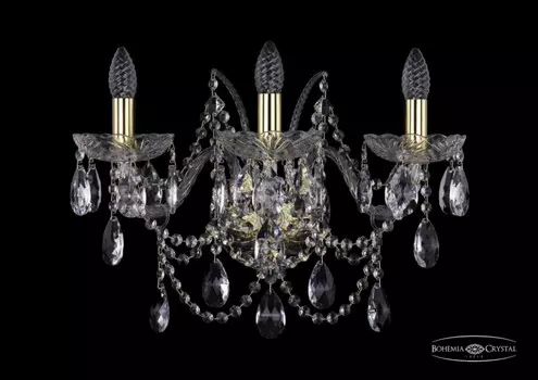 1411B/3/195/XL/G Бра Bohemia Ivele Crystal