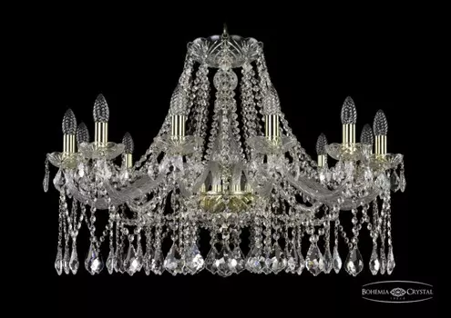 1413/12/300/G/Leafs Подвесная люстра Bohemia Ivele Crystal