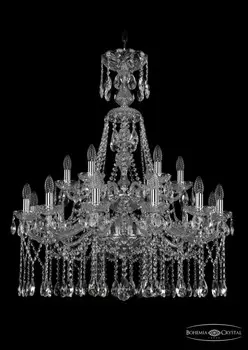 1413/12+6/300/XL-96/2d/Ni Подвесная люстра Bohemia Ivele Crystal