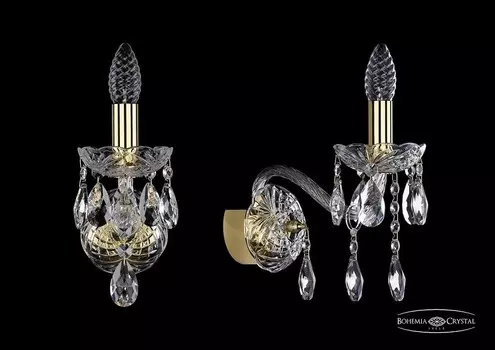 1413B/1/165/G Бра Bohemia Ivele Crystal