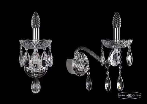1413B/1/200/XL/Ni Бра Bohemia Ivele Crystal