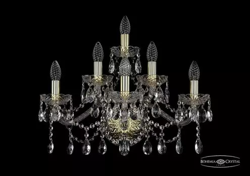 1413B/3+2+1/220/G Бра Bohemia Ivele Crystal