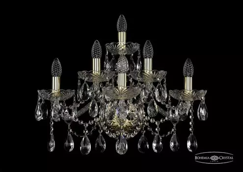 1413B/3+2+1/220/XL/G Бра Bohemia Ivele Crystal