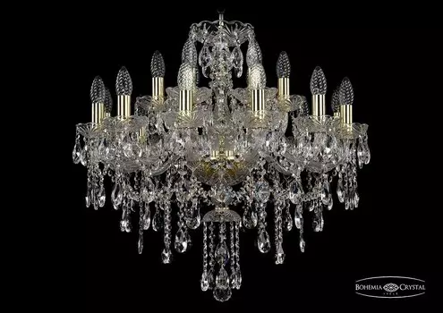1415/12+6/220/G Подвесная люстра Bohemia Ivele Crystal