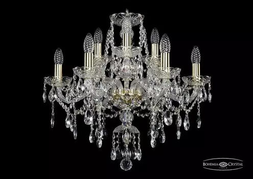 1415/6+3/200/G Подвесная люстра Bohemia Ivele Crystal