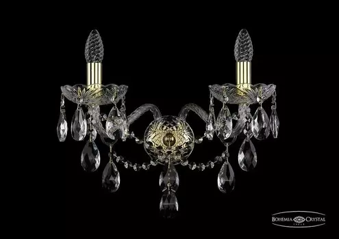1415B/2/200/XL/G Бра Bohemia Ivele Crystal
