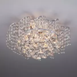 Потолочная люстра Eurosvet 16017/6 белый с серебром Strotskis