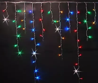 1.8*0.5м. Гирлянда "Бахрома" с контроллером RGB General GLFG-48-180-50-IP20-FL-RGB (530026)