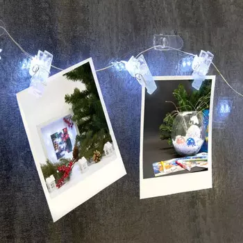 1.8м. Светодиодная гирлянда линейная ''Прищепки'' 20LED 2700K (теплый) IP20 Feron CL573 41650