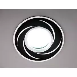 2002 MR16 BK/SL Встраиваемый светильник Elektrostandard черный/серебро (a031341)