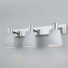 20080/3 хром/голубой Настенный светильник с поворотными абажурами и выключателем Eurosvet Culver