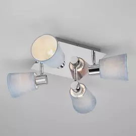20080/4 хром/голубой Потолочный светильник с поворотными абажурами Eurosvet Culver