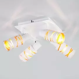 20085/4 белый Потолочный светильник с поворотными плафонами Eurosvet Flute