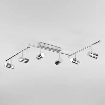 20086/6 LED хром/черный жемчуг хром/черный жемчуг Спот светодиодный с поворотными плафонами Eurosvet Mini Topper