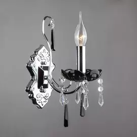 2026/1 хром/черный хрусталь Strotskis хром/черный хрусталь Strotskis Бра настенное Eurosvet Каталония 44985