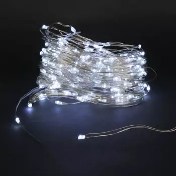 20м. Гирлянда холодный свет "Роса", 200LED, серебристый провод A-961 WT Sneha (1426760)