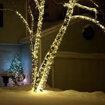 20м. Гирлянда нить теплый свет IP65 Eurosvet 400-102 (a044077)