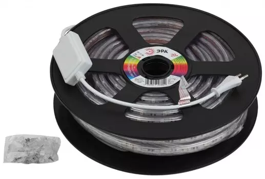 20 м. Светодиодная влагозащищенная лента ЭРА 7,2W/m 30LED/m 5050SMD RGB 20M LS5050-7,2-30-220-RGB-IP67-20m Б0043096