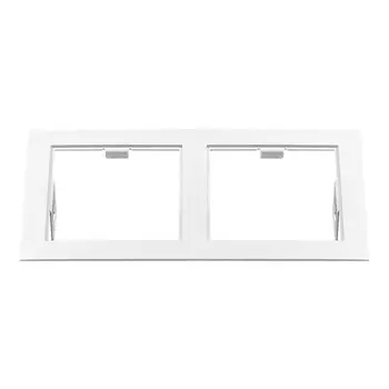 214526 Рамка для двух встраиваемых светильников Lightstar Double Quadro серии Domino