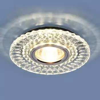 2197 MR16 CL/SL прозрачный/серебро Точечный встраиваемый светильник Elektrostandard (a037232)