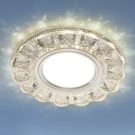 2218 MR16 CL прозрачный Встраиваемый светильник с LED подсветкой Elektrostandard