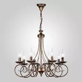 22404/8 Подвесная люстра Eurosvet 22404 черный с золотом