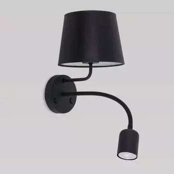 2537 Maja Black Бра с дополнительной подсветкой для чтения TK Lighting Maja