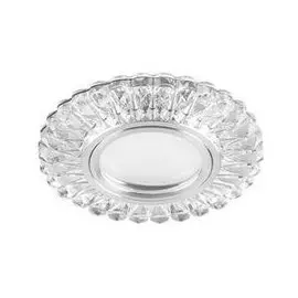 Светильник встраиваемый с белой LED подсветкой Feron CD901 потолочный MR16 G5.3 белый 28844