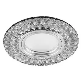 Светильник встраиваемый с белой LED подсветкой Feron CD906 потолочный MR16 G5.3 белый 28849