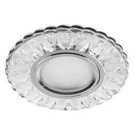 Светильник встраиваемый с белой LED подсветкой Feron CD930 потолочный MR16 G5.3 прозрачный 29463