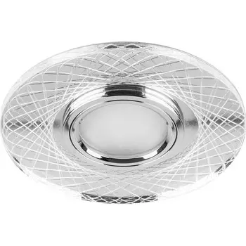 Светильник встраиваемый с белой LED подсветкой Feron CD970 потолочный MR16 G5.3 прозрачный 29666