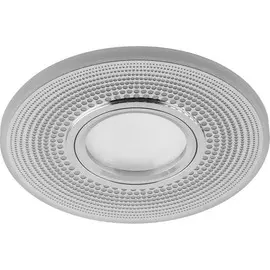 Светильник встраиваемый с белой LED подсветкой Feron CD950 потолочный MR16 G5.3 белый матовый 29712