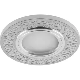Светильник встраиваемый с белой LED подсветкой Feron CD951 потолочный MR16 G5.3 белый матовый 29713