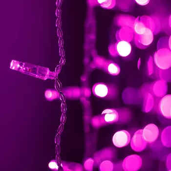 2*1,5м. Уличная гирлянда занавес розовый свет Ardecoled 230V ARD-Curtain-Classic-2000X1500-Clear-360Led Pink (24880)