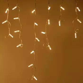 2,4*0,6м. Уличная гирлянда бахрома Ardecoled 230V ARD-Edge-Classic-2400X600-Clear-88Led-Flash Warm (26005)