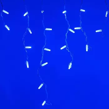 2,4*0,6м. Уличная гирлянда бахрома синий свет Ardecoled 230V ARD-Edge-Classic-2400X600-White-88Led-Std Blue (26016)