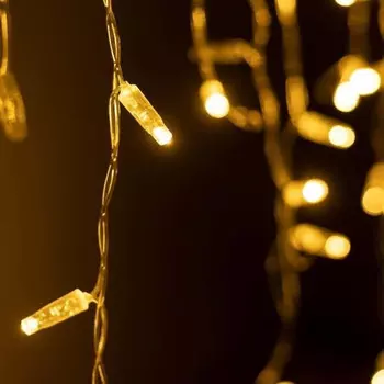 2,4*0,6м. Уличная гирлянда бахрома теплый свет Ardecoled 230V ARD-Edge-Classic-2400X600-Clear-88Led-Flash Warm/Warm (31190)