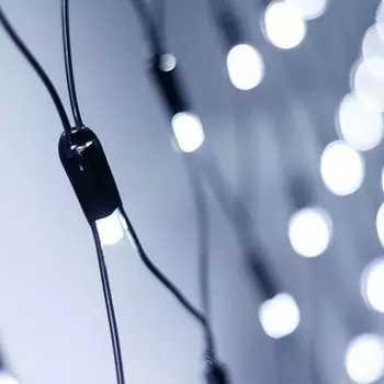 2,5*1,5м. Уличная гирлянда сеть холодный свет Ardecoled 230V ARD-Netlight-Classic-2000X1500-Black-288Led White (24687)