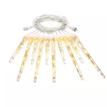 2м. Электрогирлянда-конструктор ''Сосульки'' 10шт. (теплый) IP44 Vegas 55036