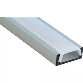 Профиль алюминиевый накладной, серебро, CAB262 Feron 10267