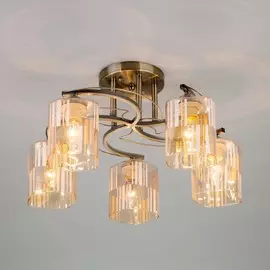 Потолочная люстра Eurosvet Susan 30124/5 античная бронза