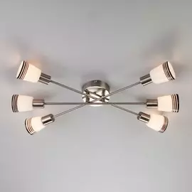 30132/6 сатин-никель Потолочная люстра ЕВРОСВЕТ Jenna