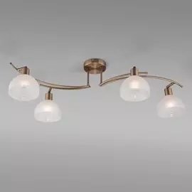 30141/4 античная бронза Люстра потолочная со стеклянными плафонами Eurosvet Alta