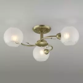 30146/3 перламутровое золото перламутровое золото Потолочная люстра со стеклянными плафонами Eurosvet Jeanne