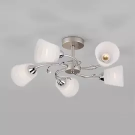 30147/5 перламутровое золото перламутровое золото Потолочная люстра со стеклянными плафонами Eurosvet Sabrina