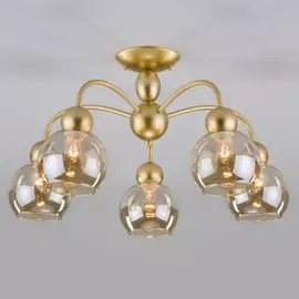 30148/5 перламутровое золото Потолочная люстра с плафонами Eurosvet Fabia