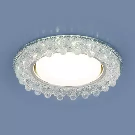 3025 GX53 CL прозрачный Встраиваемый светильник с LED подсветкой Elektrostandard