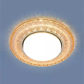 3028 GX53 GC тонированный Встраиваемый точечный светильник с LED подсветкой Elektrostandard